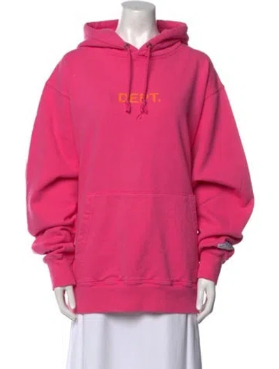 Pre-owned Gallery Dept. Logo Graphic Print Hoodie In Pink