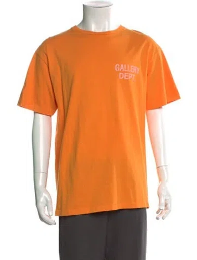 Pre-owned Gallery Dept. Logo Graphic Print T-shirt W/ Tags In Orange