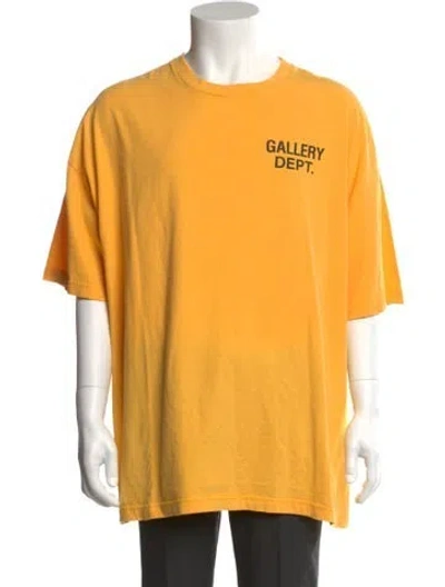 Pre-owned Gallery Dept. Logo Graphic Print T-shirt In Yellow