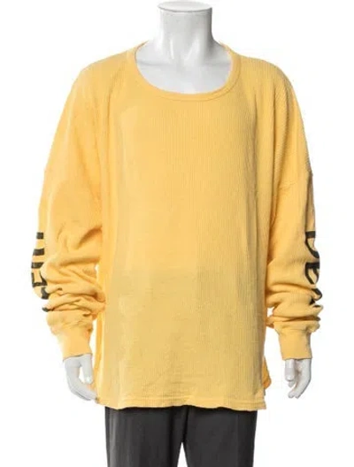 Pre-owned Gallery Dept. Logo Graphic Print T-shirt In Yellow