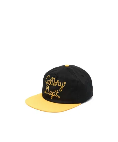 Gallery Dept. Collector Logo-embroidered Cotton-canvas Baseball Cap In Black