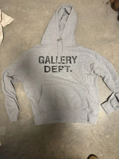 Pre-owned Gallery Dept. Logo Hoodie In Grey