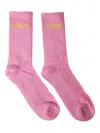 Gallery Dept. Logo-jacquard Socks In Pink