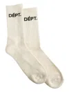Gallery Dept. Logo-jacquard Socks In White