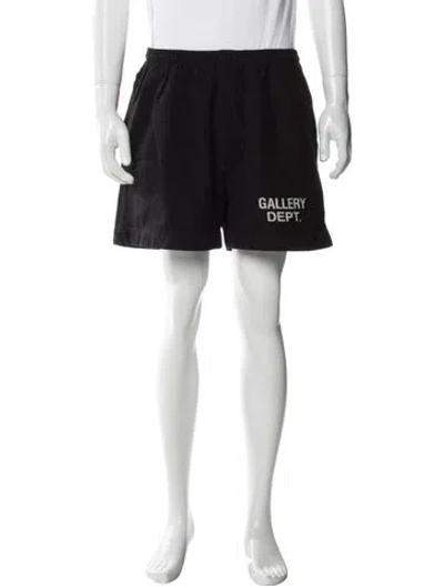 Pre-owned Gallery Dept. Logo Jogger Shorts In Black