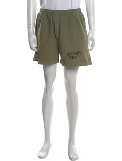 Pre-owned Gallery Dept. Logo Jogger Shorts In Green
