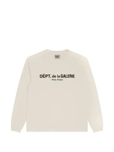 Gallery Dept. Logo Long-sleeve T-shirt In Neutral