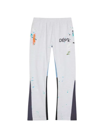 Gallery Dept. Logo-painted Flared Track Pants In Gray