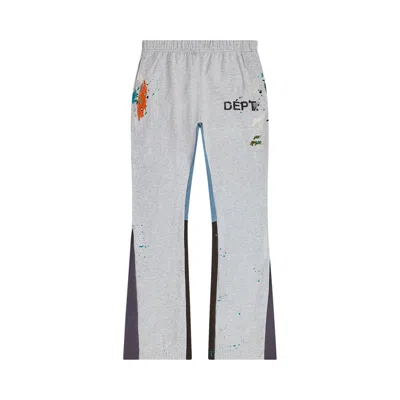 Pre-owned Gallery Dept. Logo Painted Sweatpant Flares 'light Heather Grey/navy/black' | Men's Size M In Gray