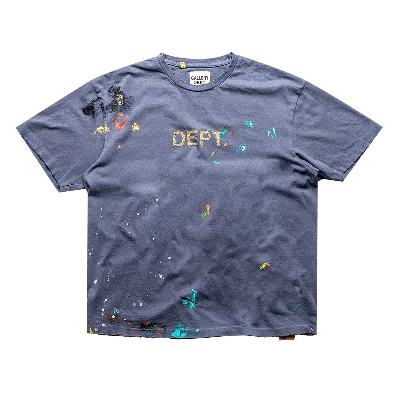 Pre-owned Gallery Dept. Logo Painted Tee 'navy' In Blue