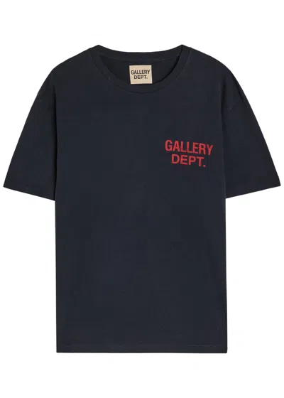 Gallery Dept. Logo-print Cotton T-shirt In Blue