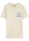 Gallery Dept. Logo-print Cotton T-shirt In Cream