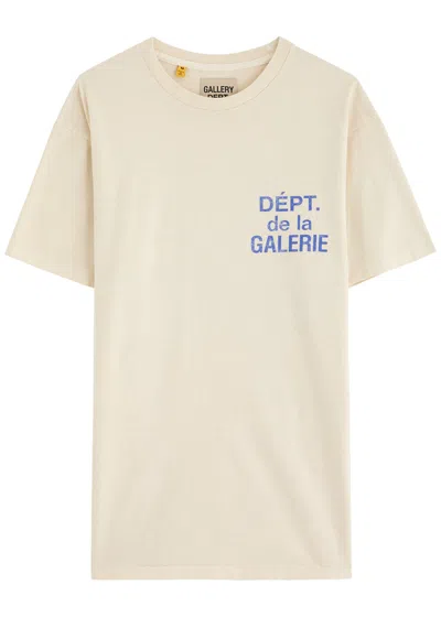 Gallery Dept. Logo-print Cotton T-shirt In Cream