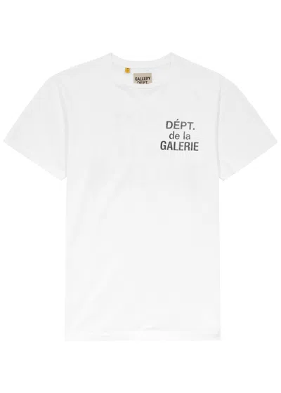 Gallery Dept. Logo-print Cotton T-shirt In Off White
