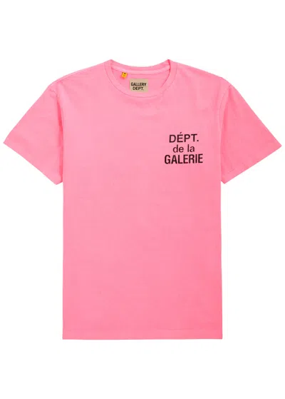 Gallery Dept. Logo-print Cotton T-shirt In Pink