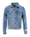 Gallery Dept. Logo-print Denim Jacket In Blue
