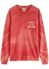 Gallery Dept. Logo-print Faded Cotton Top In Red