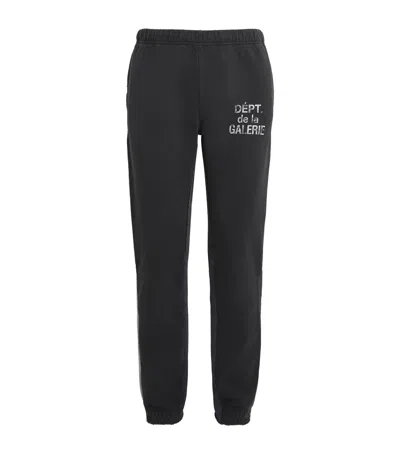 Gallery Dept. Logo Print Flared Sweatpants In Black