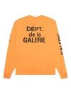 Gallery Dept. Logo-print Long-sleeve T-shirt In Orange