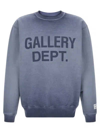 Gallery Dept. Logo Print Sweatshirt In Blue