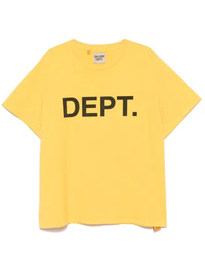 Gallery Dept. Logo-print T-shirt In Yellow