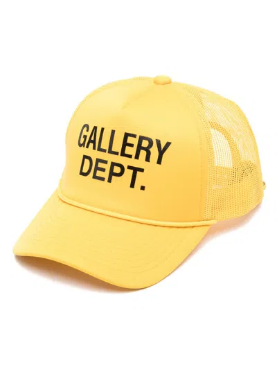 Gallery Dept. Logo-print Trucker Cap In Yellow