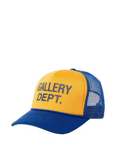 Gallery Dept. Logo-print Trucker Hat In Blue