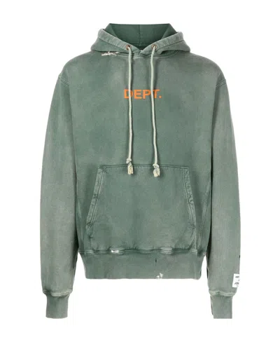 Gallery Dept. Logo Printed Hooded Sweater In Gray