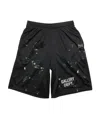 Gallery Dept. Logo Printed Imitating Old Effect Shorts In Black