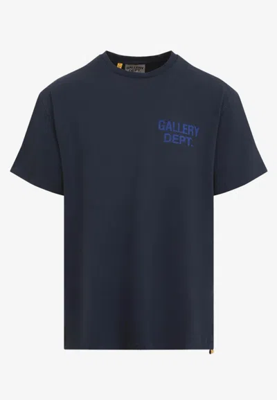 Gallery Dept. Logo Short-sleeved T-shirt In Blue