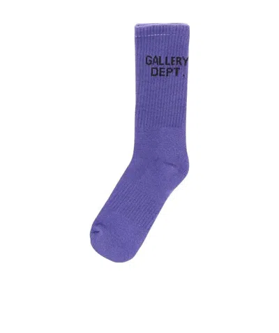 Gallery Dept. Logo Socks In Blue