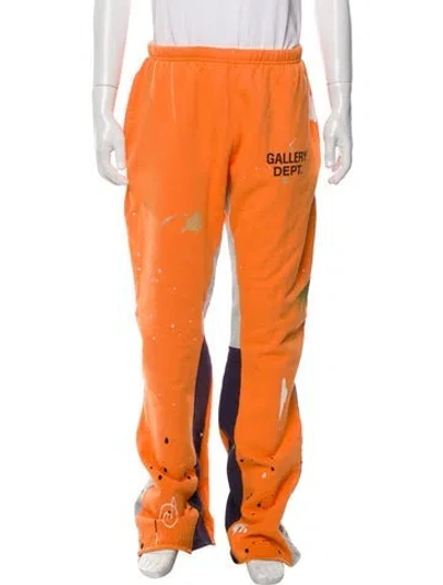 Pre-owned Gallery Dept. Logo Sweatpants Joggers In Orange