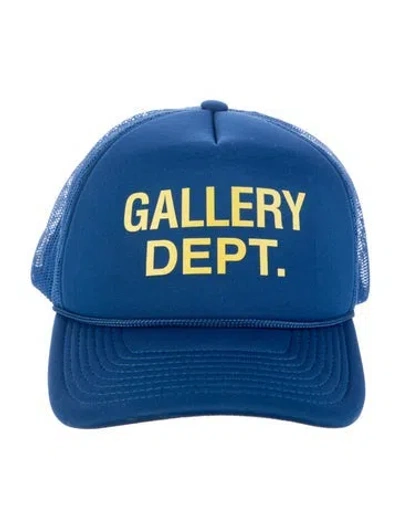 Pre-owned Gallery Dept. Logo Trucker Hat In Blue