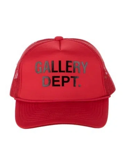 Pre-owned Gallery Dept. Logo Trucker Hat In Red