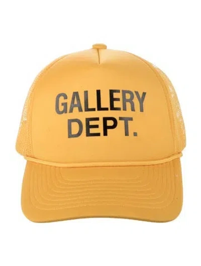 Pre-owned Gallery Dept. Logo Trucker Hat In Yellow