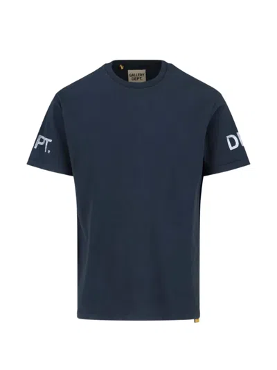 Gallery Dept. Crew Neck T-shirt In Blue