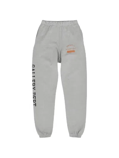 Gallery Dept. Logo-print Elasticated Track Pants In Gray
