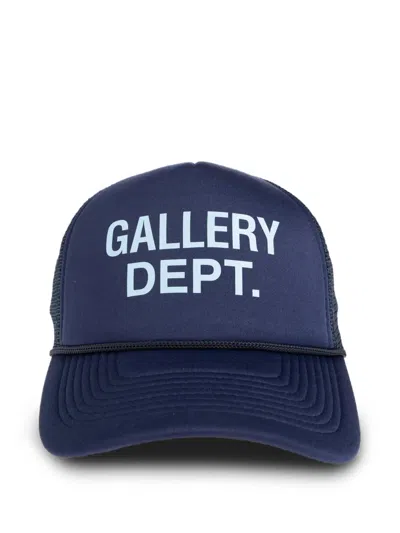 Gallery Dept. Logo-print Mesh-panel Baseball Cap In Blue