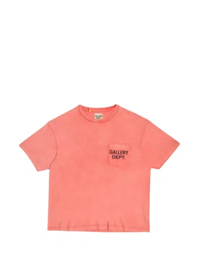 Gallery Dept. Logo-print Pocket T-shirt In Red