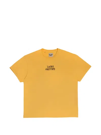 Gallery Dept. Logo-print Short-sleeves T-shirt In Orange