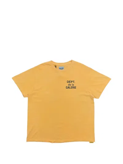 Gallery Dept. Logo-print Short-sleeves T-shirt In Orange
