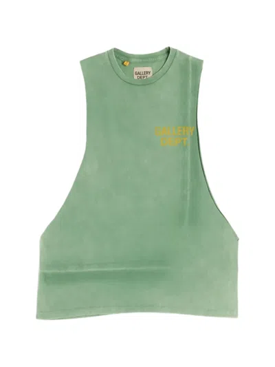 Gallery Dept. Logo-print Sleeveless Top In Green