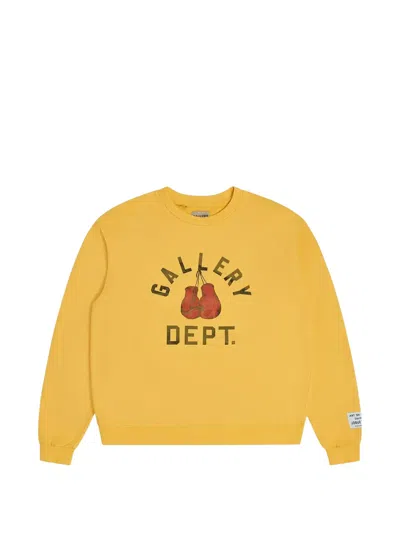 Gallery Dept. Logo-print Sweatshirt In Gold