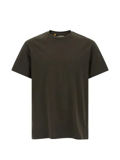 Gallery Dept. Logo-print Washed-effect T-shirt In Brown