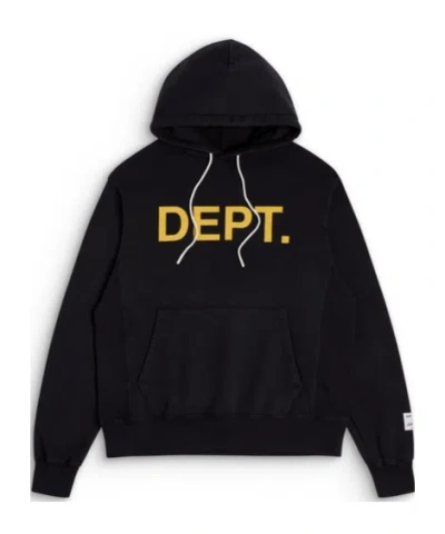 Gallery Dept. Long-sleeved Pullover Hooded Sweatshirt In Black