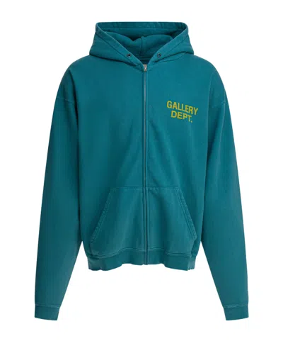 Gallery Dept. Long-sleeved Zip-up Sweatshirt In Green