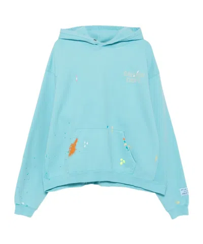 Gallery Dept. Long-sleeved Hooded Sweatshirt In Blue