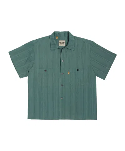 Gallery Dept. Loose Shortsleeve Collared Shirt In Green