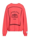 Gallery Dept. Musique Embroidered Motif Crewneck Sweatshirt In Orange