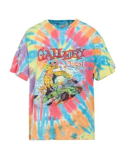 Gallery Dept. Man T-shirt Azure Size L Cotton In Multi